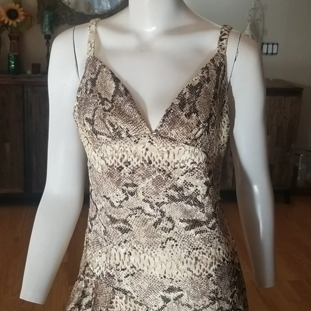 Free People midnight dance snake print dre…